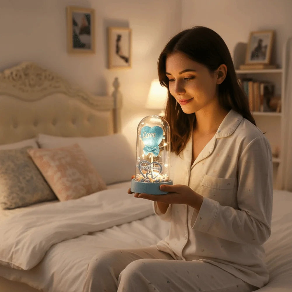 Creativity Transparent Glow Led Light Romantic Beautiful Valentine's Day Decorations Colorful Balls LED Love Lamp Wedding