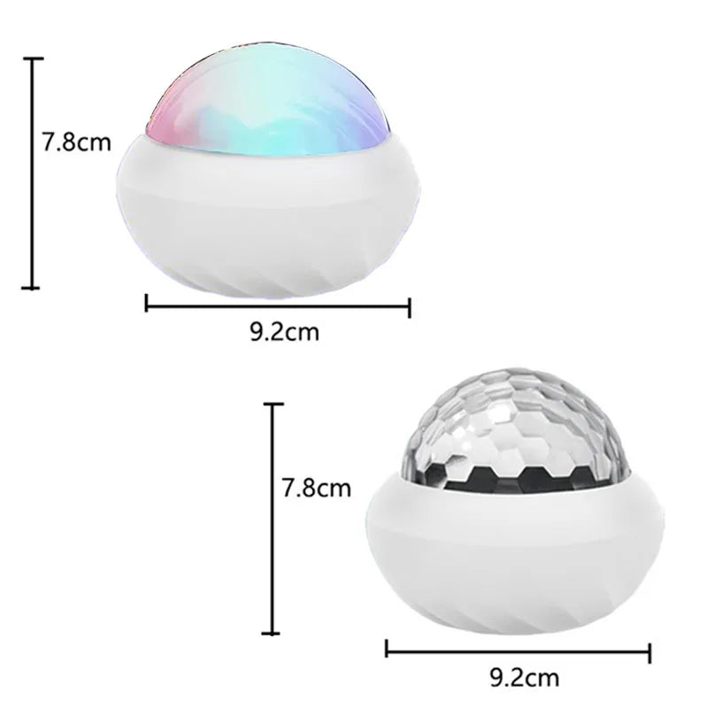 Northern Light Projector RGB Atmosphere Night Lights Remote Control USB Aurora Projection Lamp 360° Rotate for Home Party Decor