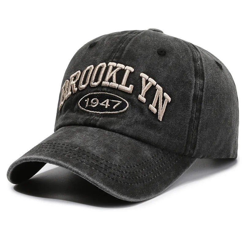 Hat Men Personality Washed Vintage Letter Embroidery Outdoor Fashion Women Sun Protection Couple Baseball Cap Cap