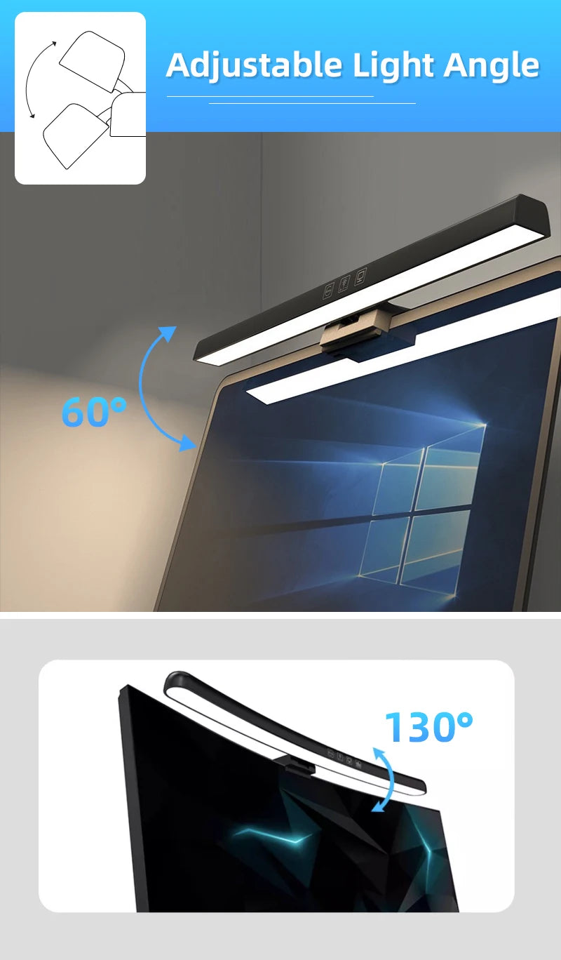 RGB Backlight LED Lightbar Computer Laptop Esport Level Lighting Room Decoration Desk Screen Light Bar Monitor Led Light Fixture