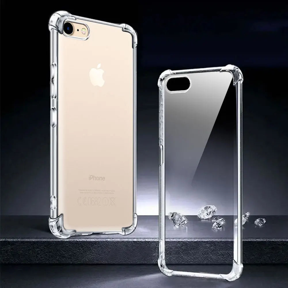 Shockproof Airbag Clear Phone Case For iPhone SE 2020/SE2 2022/ iPhone 7 Plus /8 Plus Case Soft Silicone Protect Back Cover