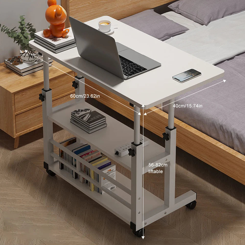 Bedside Table Liftable Computer Desk Minimalist Movable Computer Desk Portable Multi-functional Small Home Office Furniture