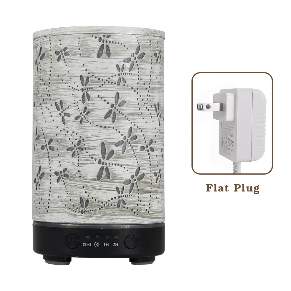 Essential Oil Diffuser 100ML Aroma Diffuser Cool Mist Humidifiers Dragonfly Scent Diffuser with Auto Shut-Off Protection