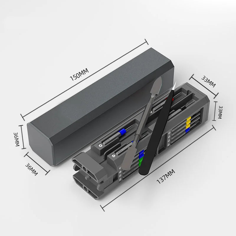 30 in 1 precision screwdriver set, S2 screwdriver head, suitable for repairing, disassembling and assembling computers, mobile p