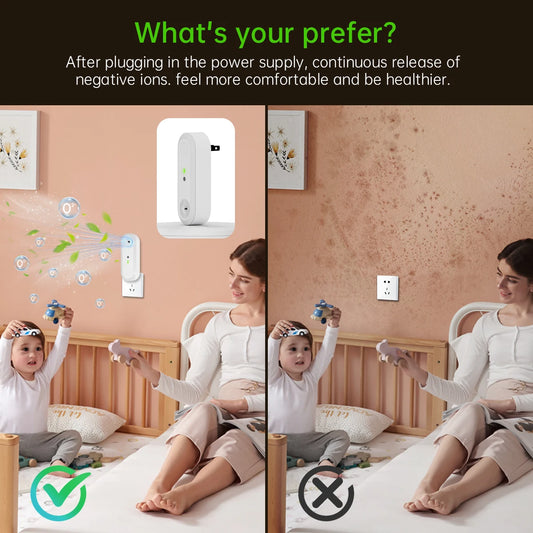 Night Light With Air Clean Function Air Purifier Decor Lighting for Home Bedroom Office Kitchen Portable Air Filter Odor