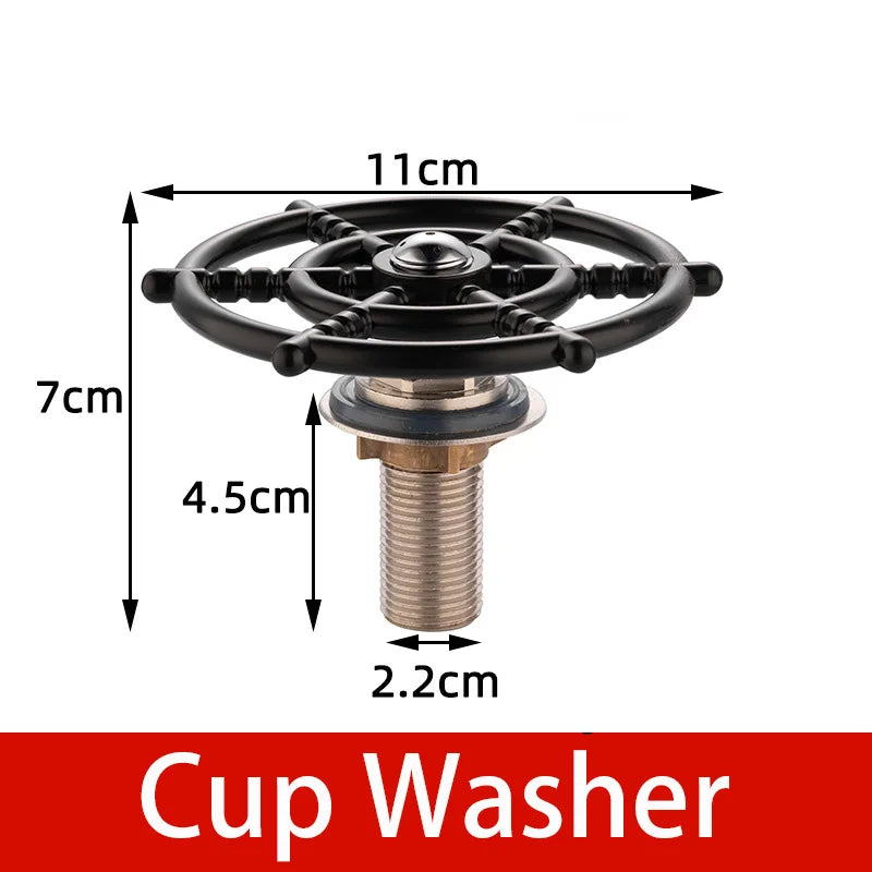 Automatic Glass Cup Washer High Pressure Kitchen Faucet Glass Rinser Stainless Steel Bar Cup Cleaner for Kitchen Sinks Wash Tool