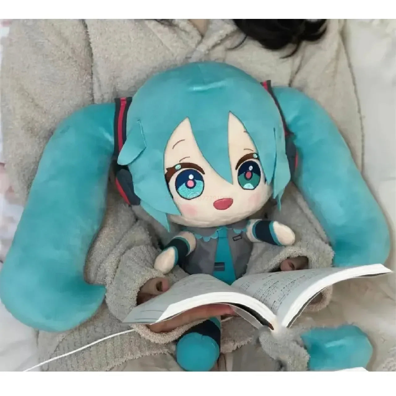 Kawaii Miku Plush Toy Anime Cute Soft Stuffed Plushie Doll Cartoon Houlder Pain Bag Backpack Decor cute Birthday Gifts toys