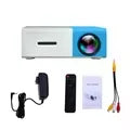 Mini projetor LED portátil, YG300, compatível com HDMI, USB, TF, áudio, casa, leitor multimídia, inteligente, portátil, viagem,