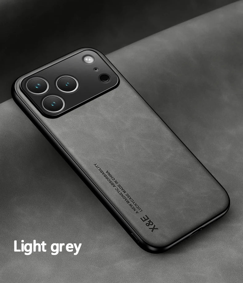 Luxury Shockproof Case For iPhone 17 Pro Max Protective Cover Magnetic Car Holder Phone Coque Fundas For iPhone 17 Air 17Pro