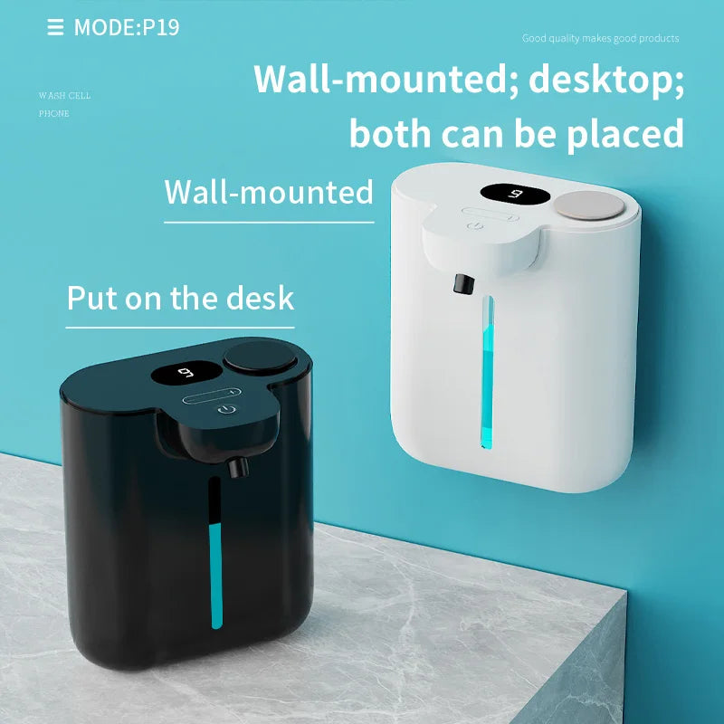500ML Automatic Soap Dispenser Touchless Type C USB Rechargeable Electric Soap Dispenser Waterproof Foam/Liquid Dispenser