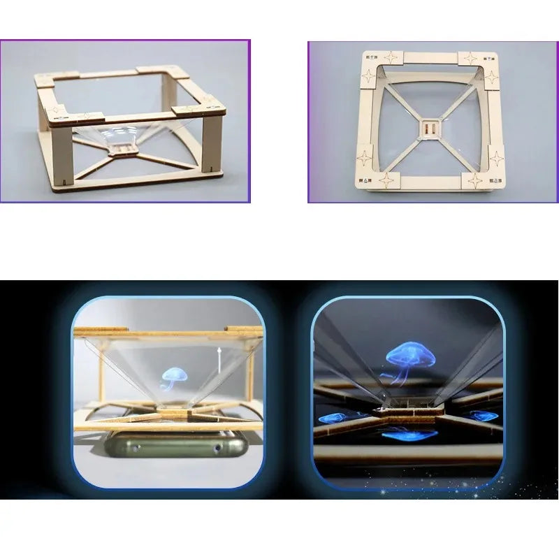 3D Holographic Pro Jection DIY Models & Building Toy Science &Education Model Toy For Children Gift Toy 1 pcs