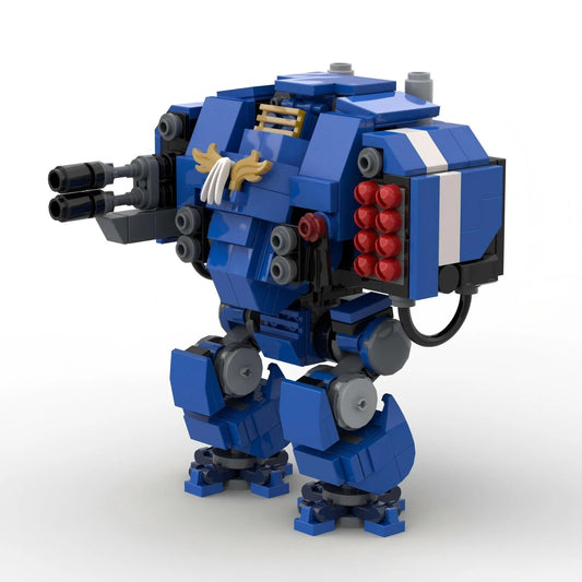 MOC Mecha Warrior Robot Building Block Set - 245pcs DIY Educational Toy for Adults & Kids, Small Granule Assembly Model