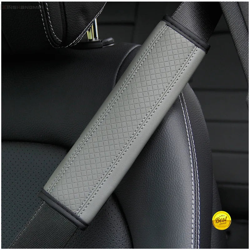 Car accessories seat belt PU Leather Safety Belt Shoulder Cover Breathable Protection Seat Belt Padding Pad Auto Interior Access