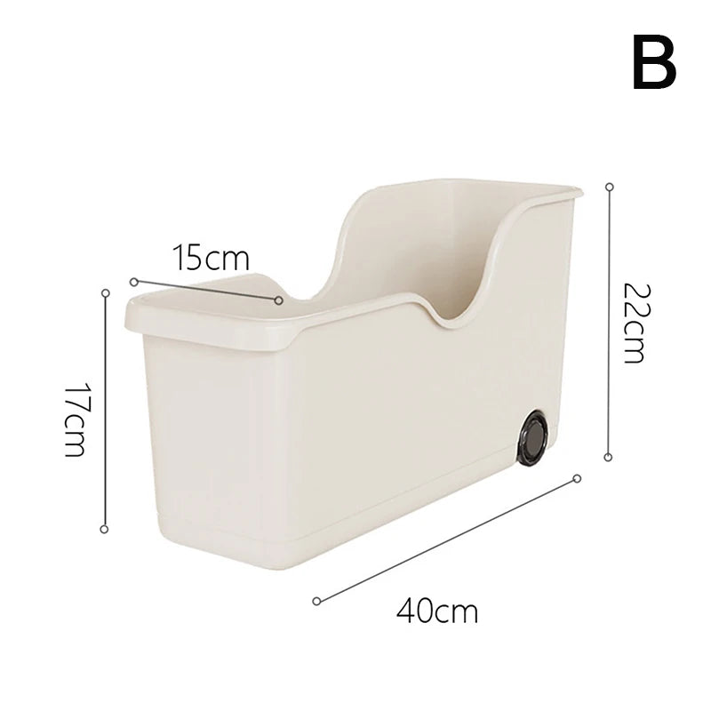 Kitchen Closet Organizer Make Up Organizer Sundries Storage Case with Wheels Seasoning Bottle Storage Container