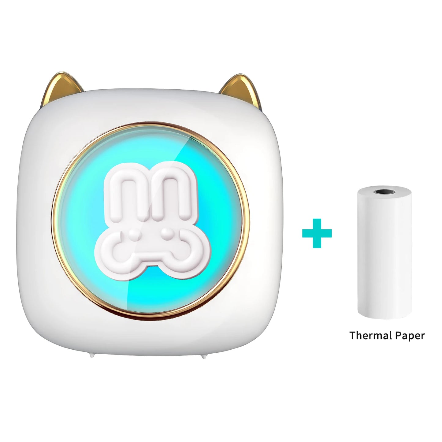 Thermal Mini Printer, Portable Inkless Sticker Maker, Free Cut Pocket Printer, Photo Label Memo Printing Tag Bluetooth Printer
