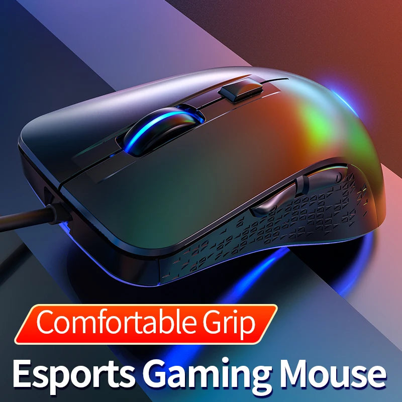 Wired Gaming Mouse Gamer Mouse RGB Backlit Computer Mouse Ergonomic Mause LED Optical USB Mice For PC Laptop