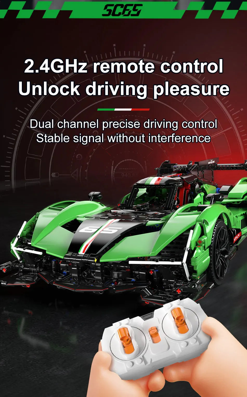 2980pcs MOC Technical Sports Car Building Blocks Model Racing Bricks Assembling Toys for Kids Adults Christmas Gift Set