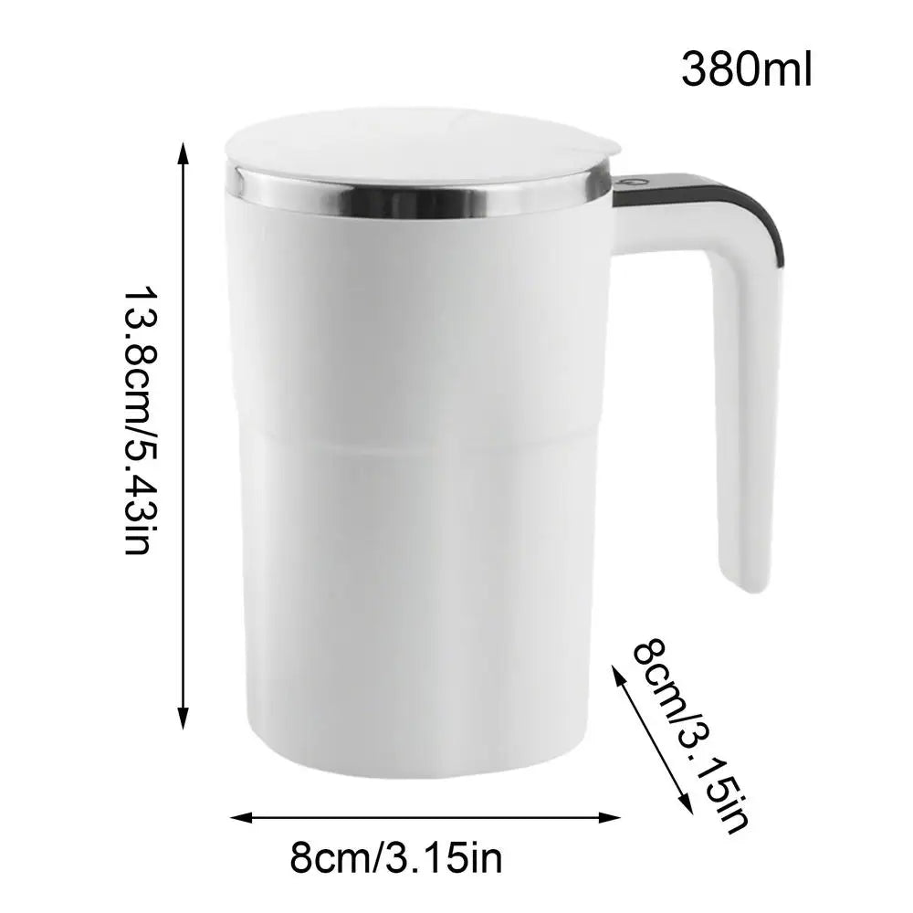 Self Stirring Coffee Mug - Rechargeable Automatic Electric Stirrer for Coffee, Milk, Hot Chocolate, Cocoa and Beverages
