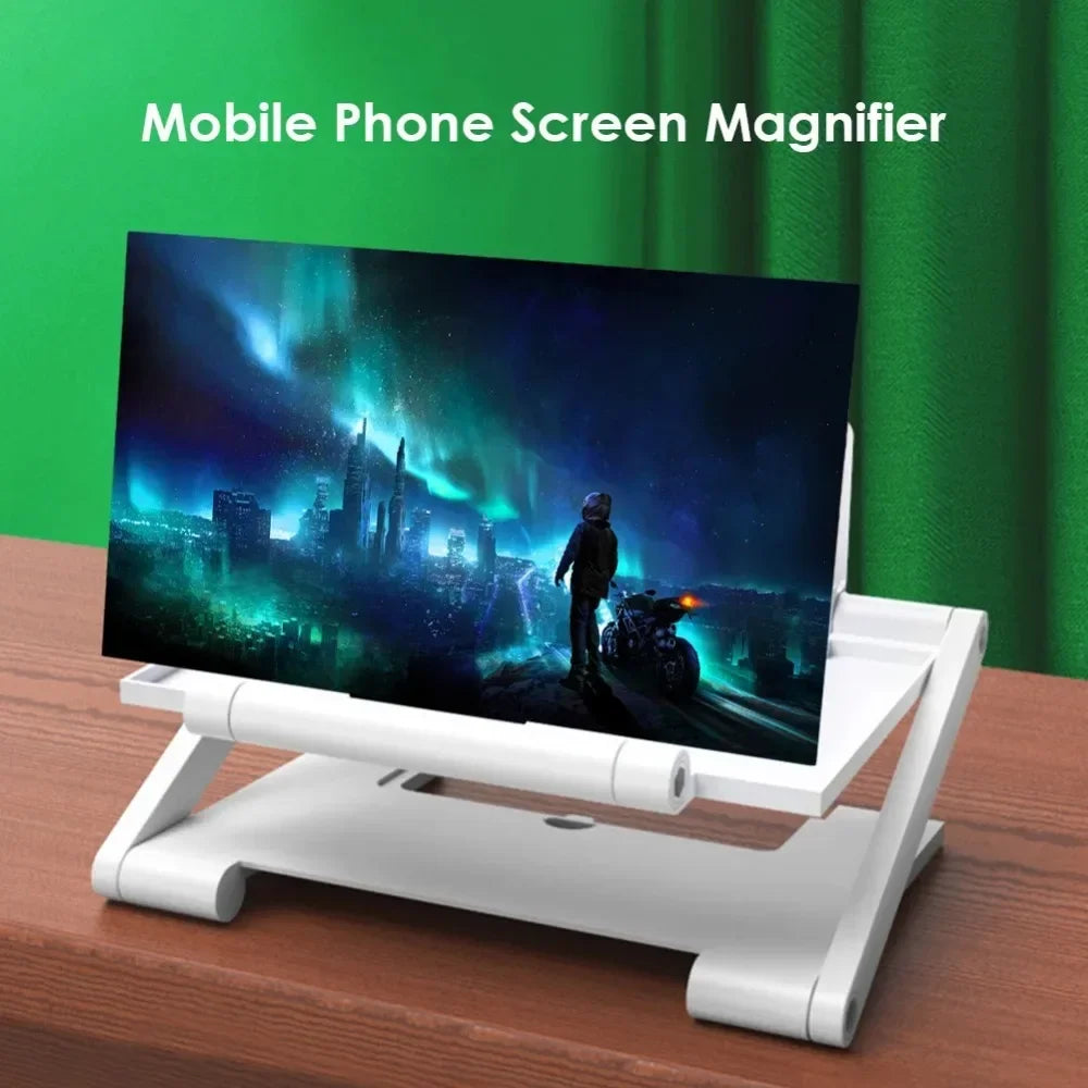 10 inch 3D Screen Amplifier Mobile Phone Screen Video Magnifier HD Expander Projector Smart phone Display Magnifying Bracket