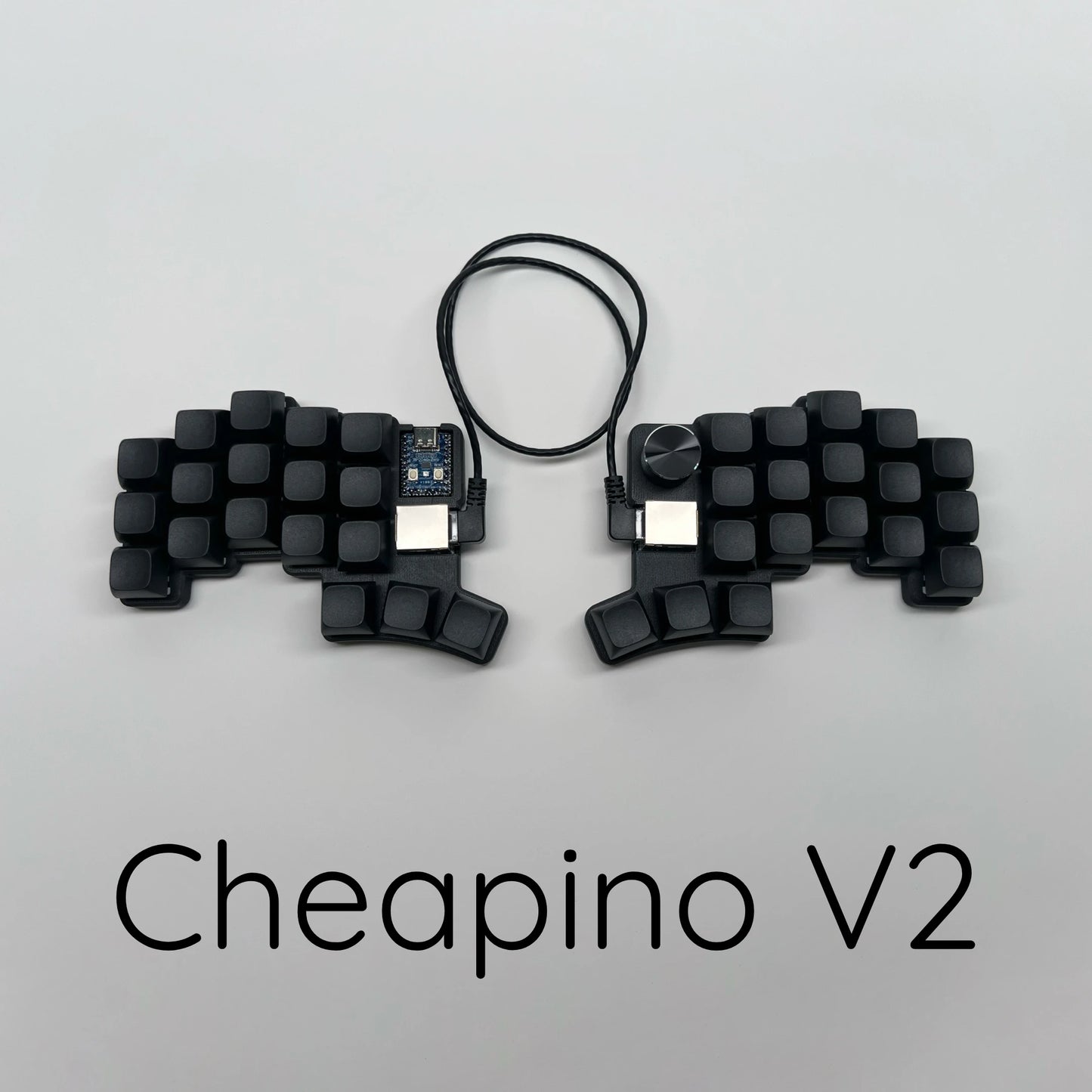 Cheapino V2 Wired Split Keyboard Hot Swap Vial Ergonomic Mechanical Keyboard Game MX Switches QMK Firmware Pre-soldered DIY Kit