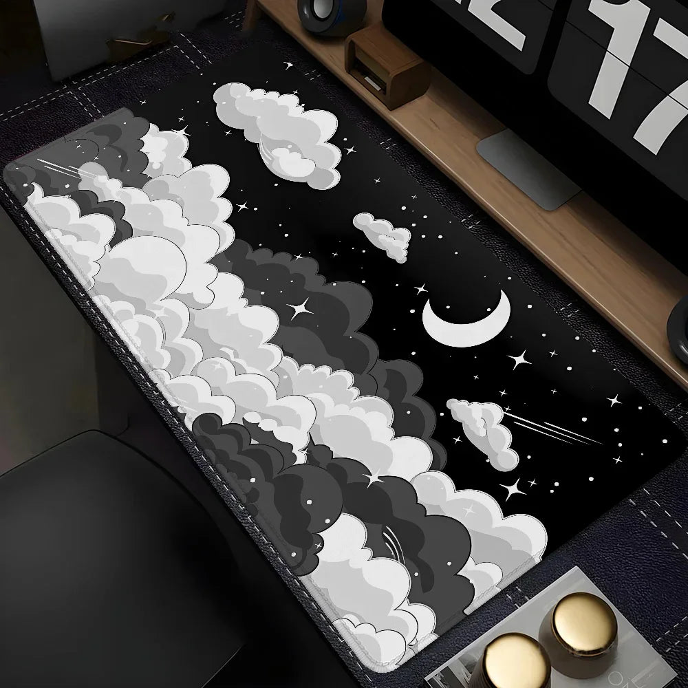 Skyscape Setup Gaming Accessories Large Mouse Pad Gamer Mousepad Anime Support Laptop Desktops Office Accessory Desk Mat Cabinet