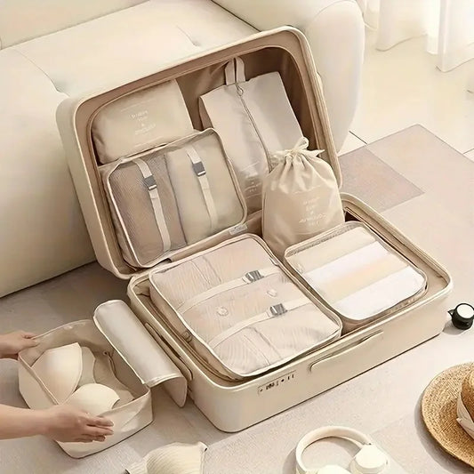 Travel Organizer Storage Bags Clothes Digital Toiletries Shoes Organizer Bag Wardrobe Cube Suitcase Packing Set Clothing Storage