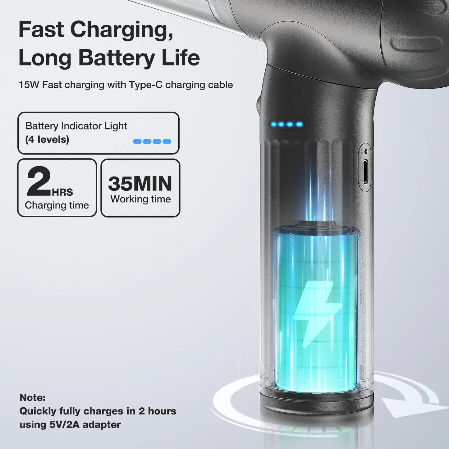 MECO ELEVERDE ME-VC2 Electric Compressed Air Duster & Vacuum Cleaner 4 in 1 Function Powerful 3-Gear Keyboard Cleaner for Home