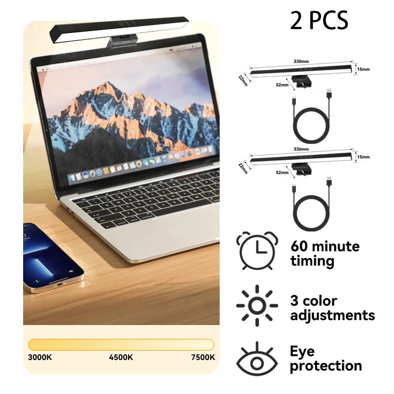 RGB Backlight LED Lightbar Computer Laptop Esport Level Lighting Room Decoration Desk Screen Light Bar Monitor Led Light Fixture