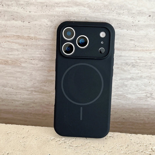 For Magsafe Magnetic Wireless Charging Solid Color Silicone Phone Case For iPhone 17 Pro Max/17/17 Pro Air Bumper Back Cover