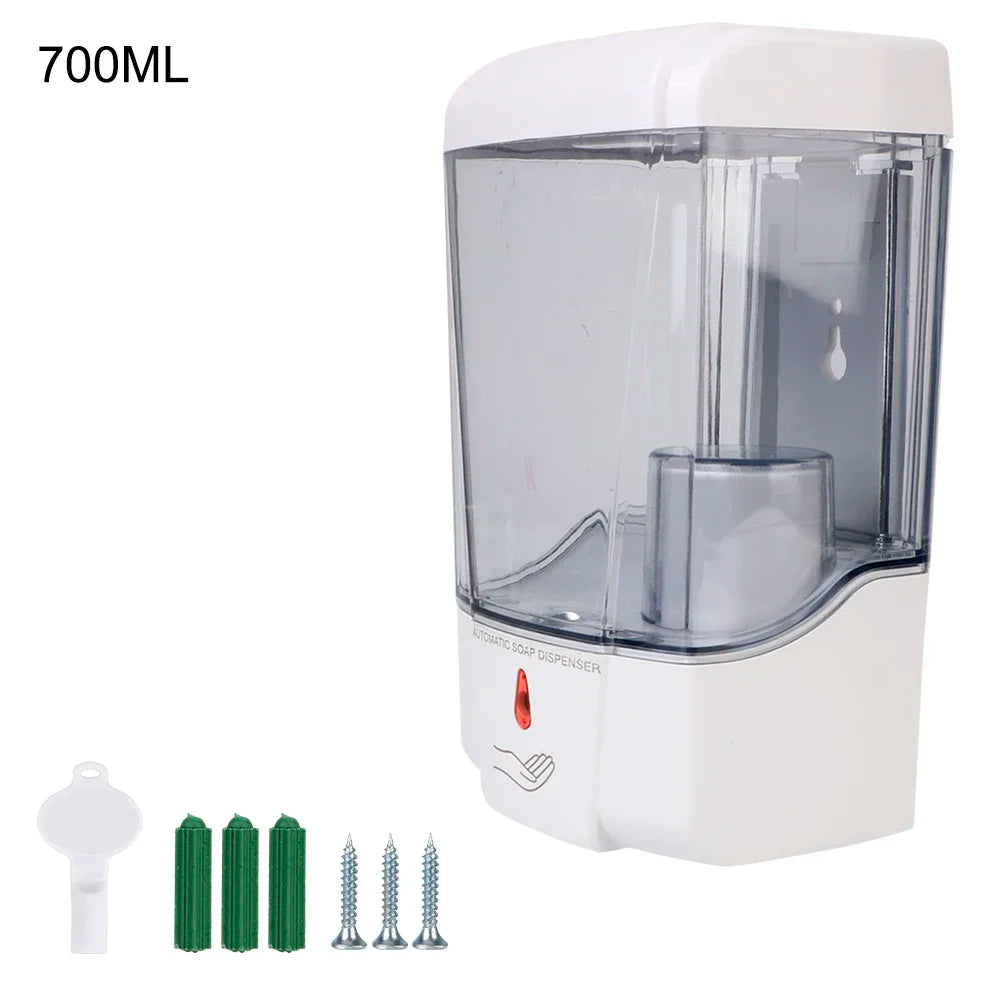 700ml Wall-Mounted Automatic Liquid Soap Dispenser For Kitchen Bathroom Touch-free Lotion Pump Touchless IR Sensor