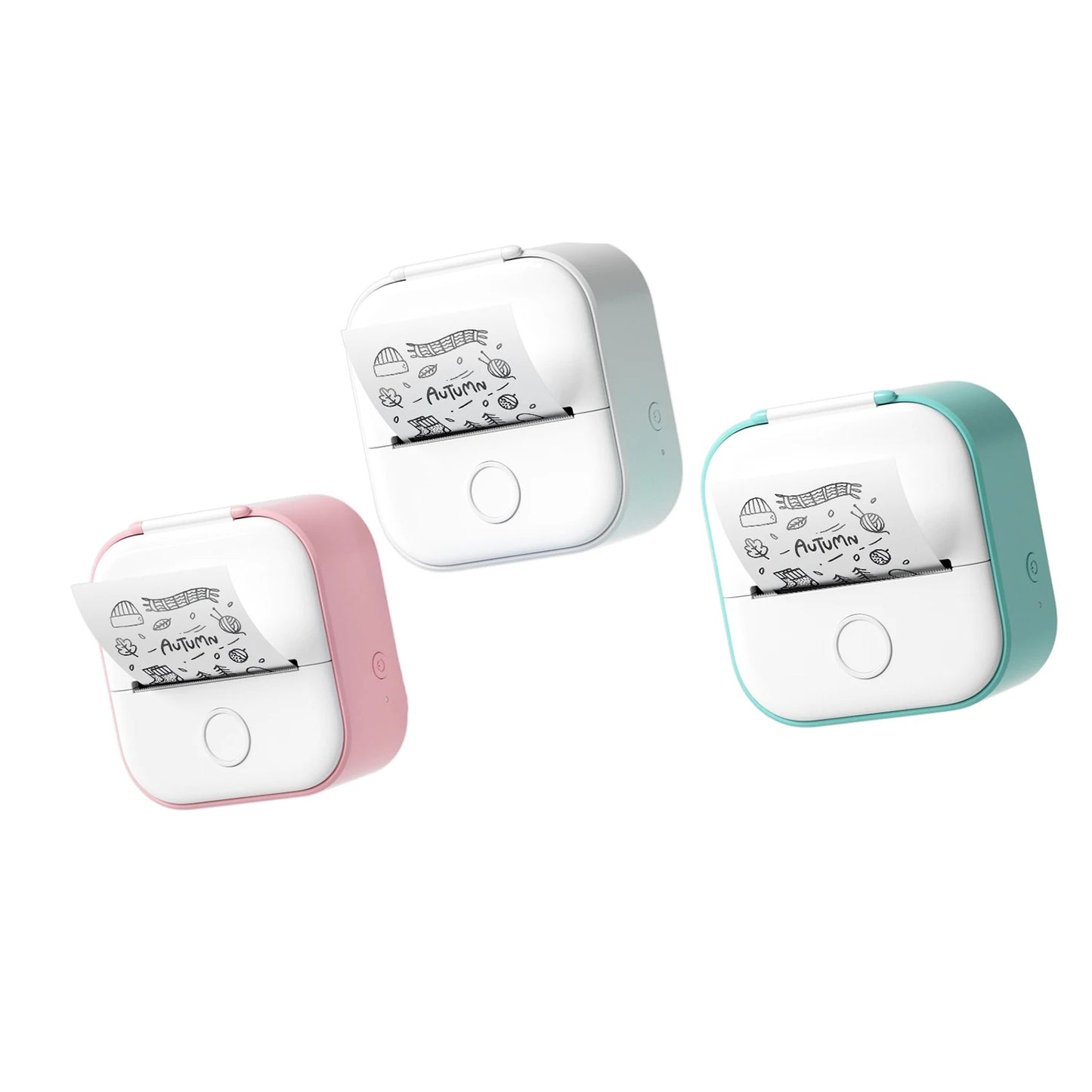 Mini Thermal Printer Wireless Mini Pocket Printer DIY Adhesive Sticker Printer Portable Label Printer Journal Planner Decor Tool