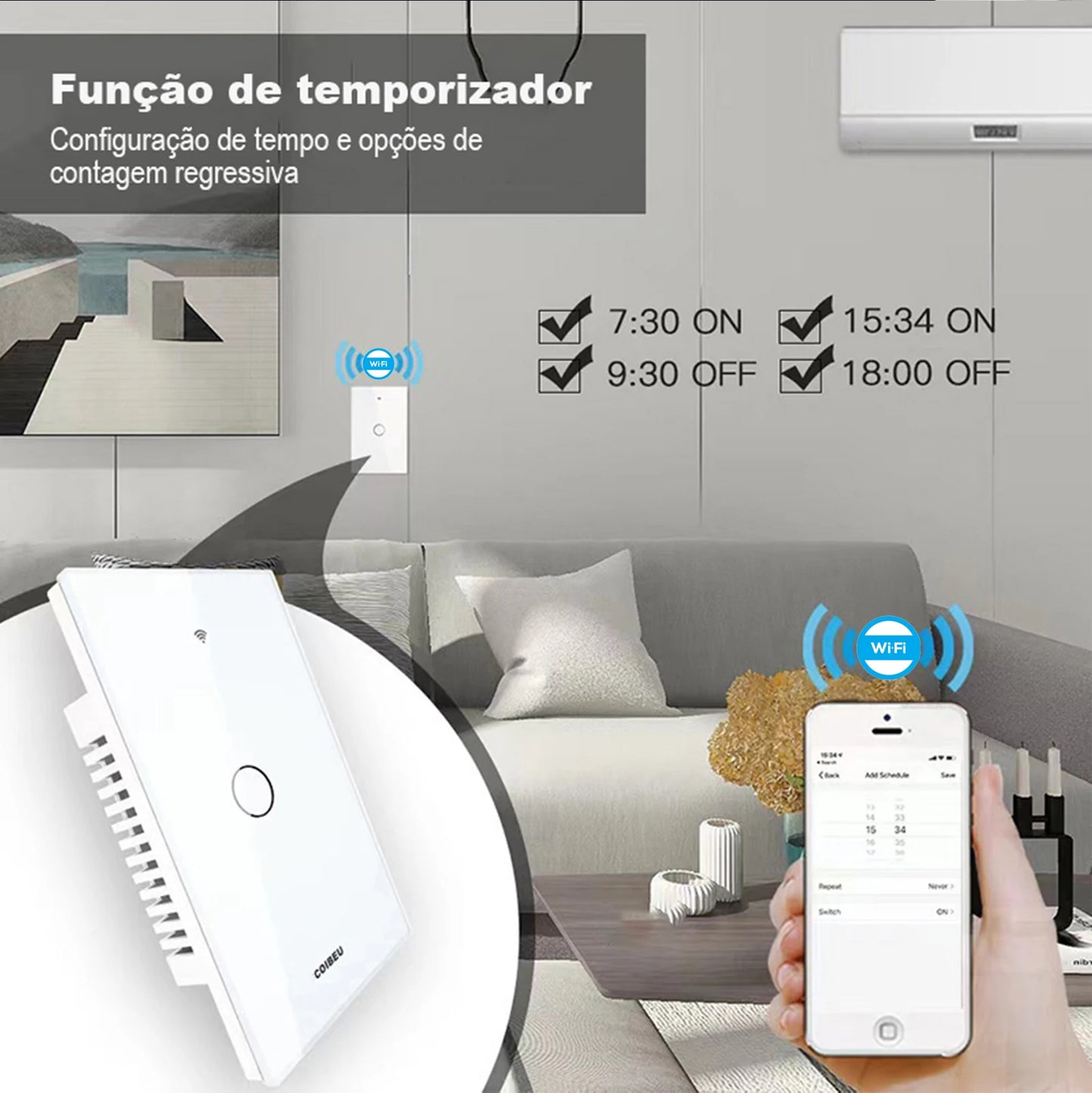 Zigbee, Smart Switch, Control, Smart Socket, Switch, Zigbee Switch, Socket Switch, Coibeu