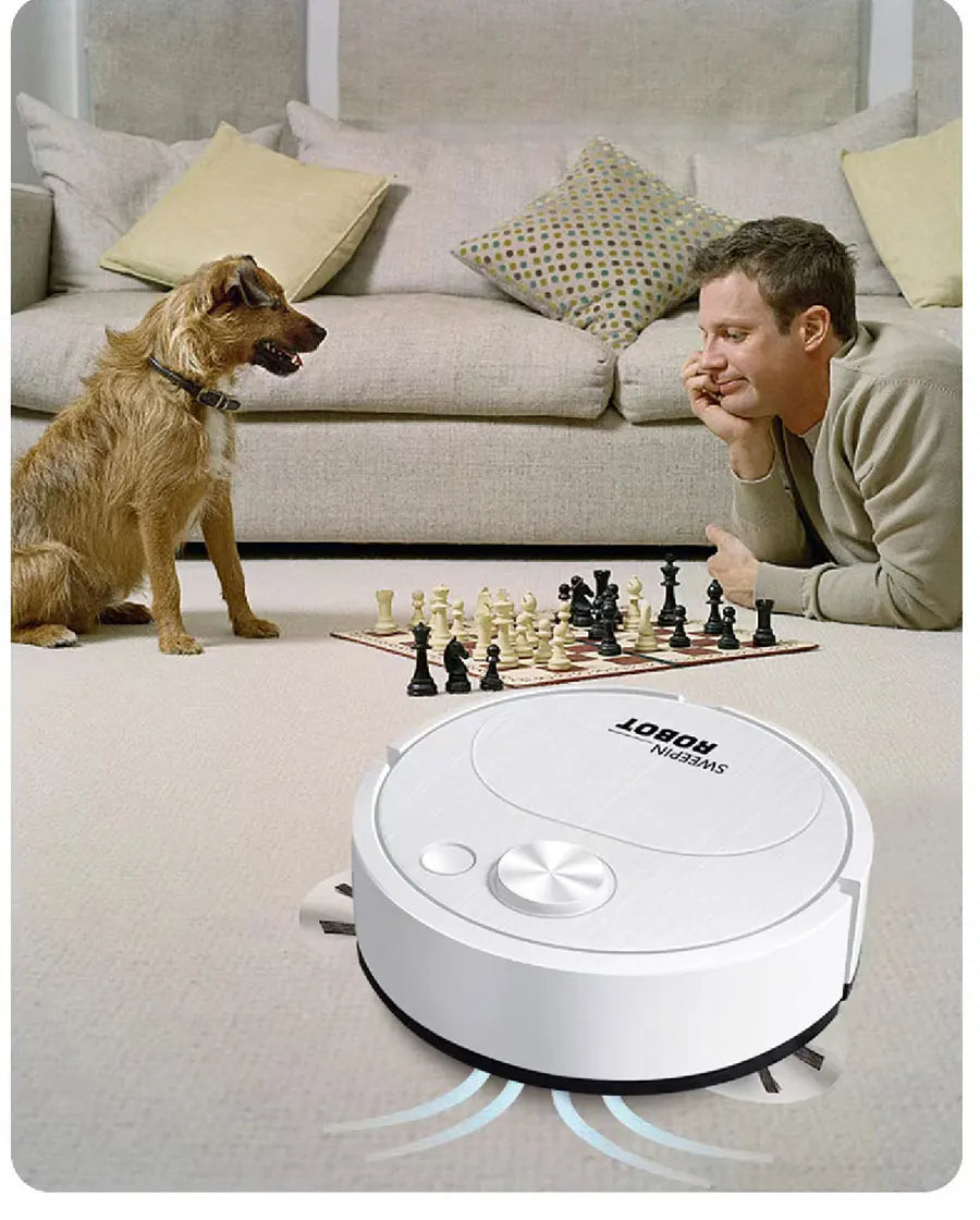 NEW USB Sweeping Robot Vacuum Cleaner Mopping 3 In 1 Smart Wireless 1500Pa Dragging Cleaning Sweep Floor for Home Office