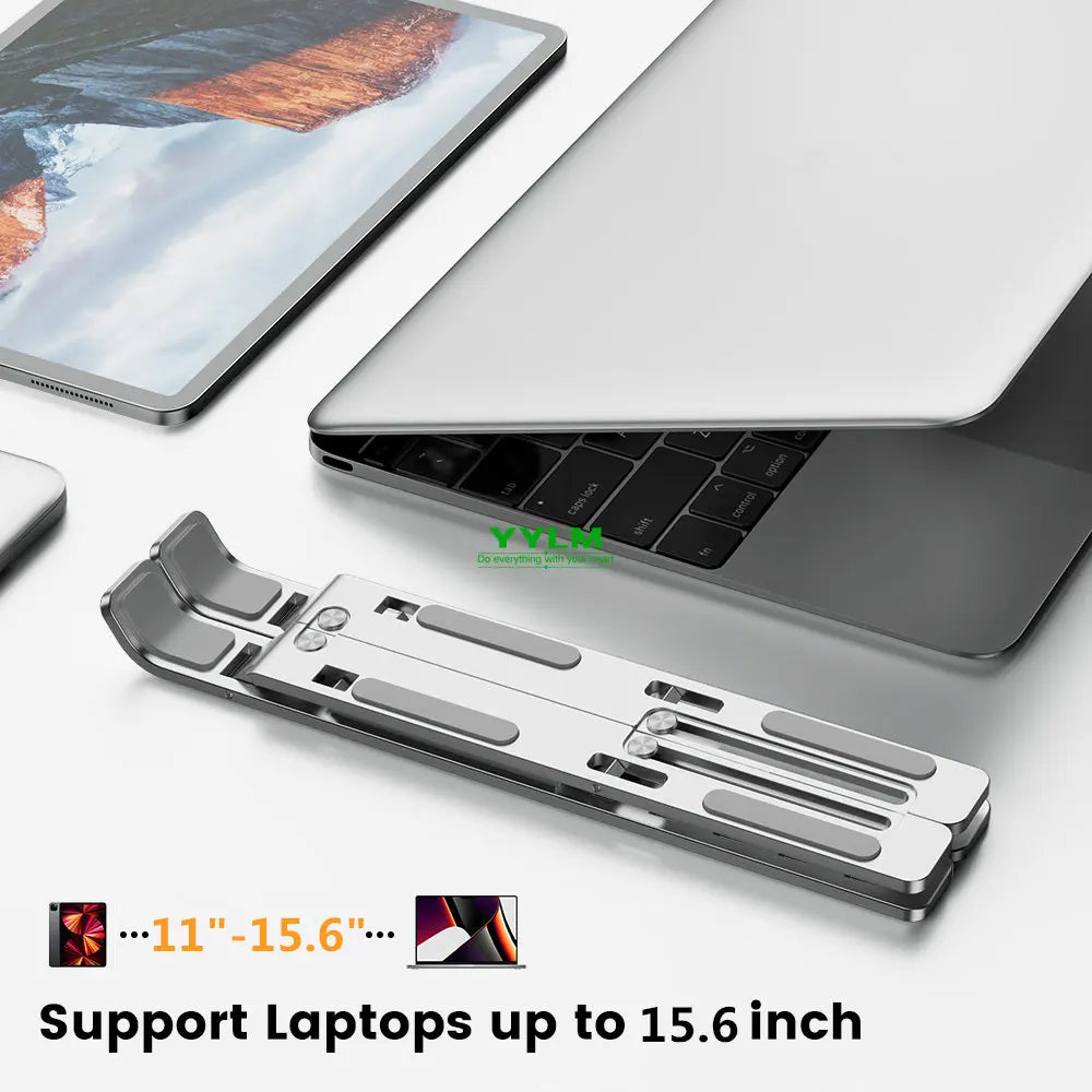 Foldable Laptop Stand Aluminium Notebook Stand Portable Laptop Holder Tablet Stand Computer Support For MacBook Air Pro ipad