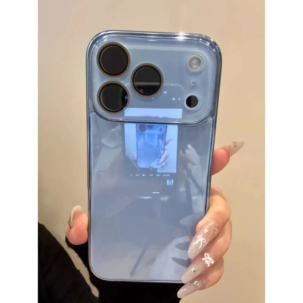 Luxury Tempered Glass Camera Protection Case for iPhone 17 16 15 14 13 12 11 Pro Max Plating Bumper Shockproof Hard Back Cover