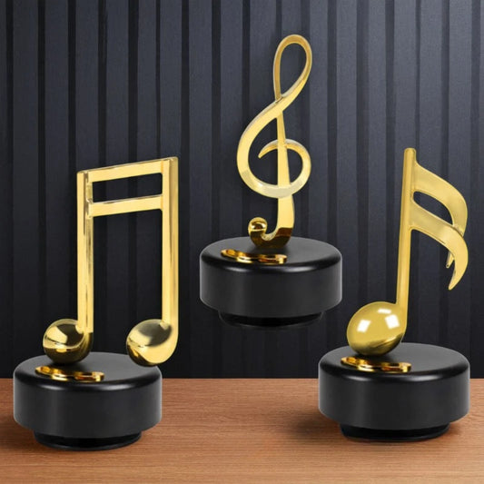Musical note music box, vintage symbol rotating music decor for living room, creative toy, novelty gift for children's birthday