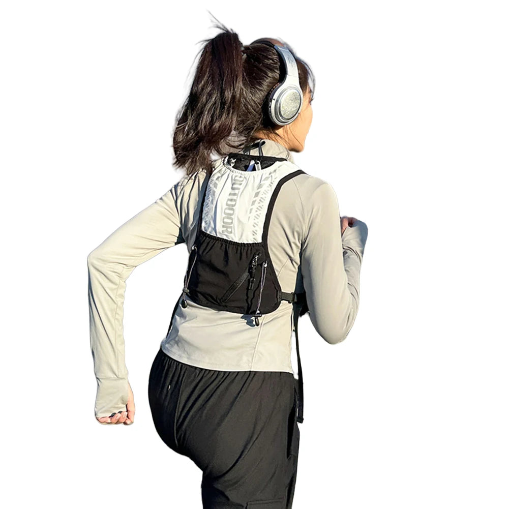 Hydration Running Vest Breathable Lightweight Running Vest Reflective Outdoors Hydration Pack for Hiking Trail Running