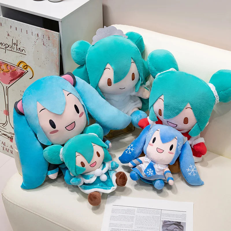 Anime Original Miku Fufu Plush Toys Preciality Collection SEGA Hatsune Miku Spring Onion stuffed dolls Toys Kids Birthday Gifts