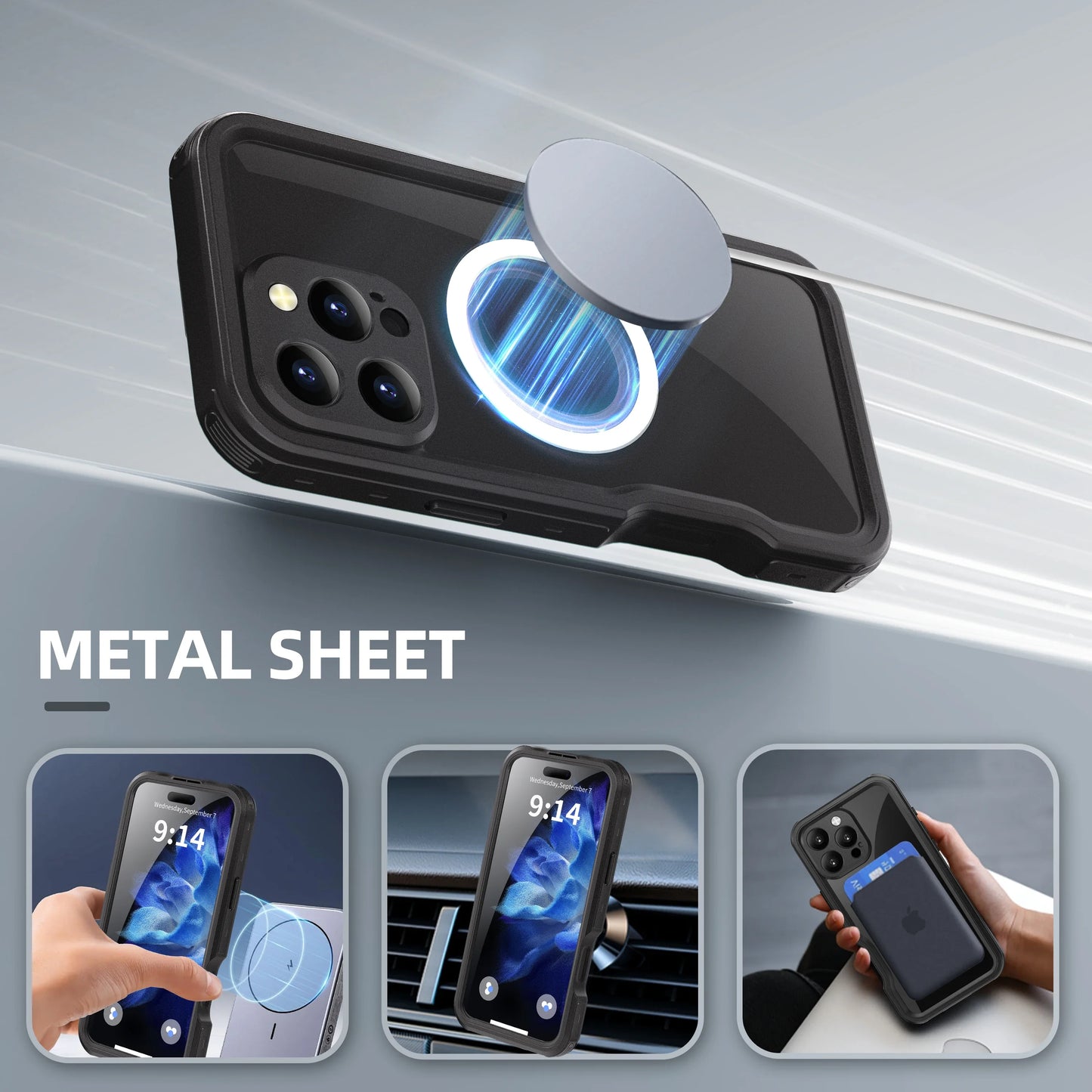 YPM5 Shellbox Hot Sale  Lens Protection Rugged Durable Full Seal Ip68 Waterproof Phone Case For Iphone 16 Pro Max 16 Plus Funda