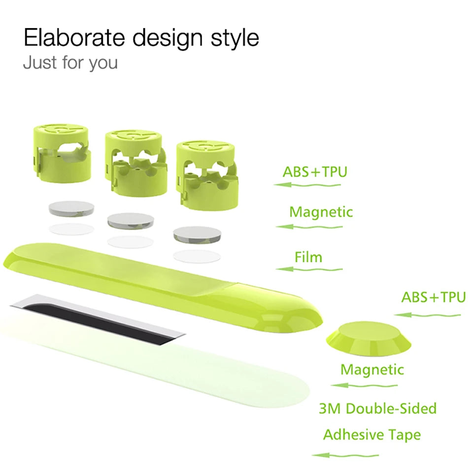 Car Magnetic Cable Holder Cable Clip Protector Cord Winder Car Wire Organizer Desktop USB Charging Line Management Wire Keeper