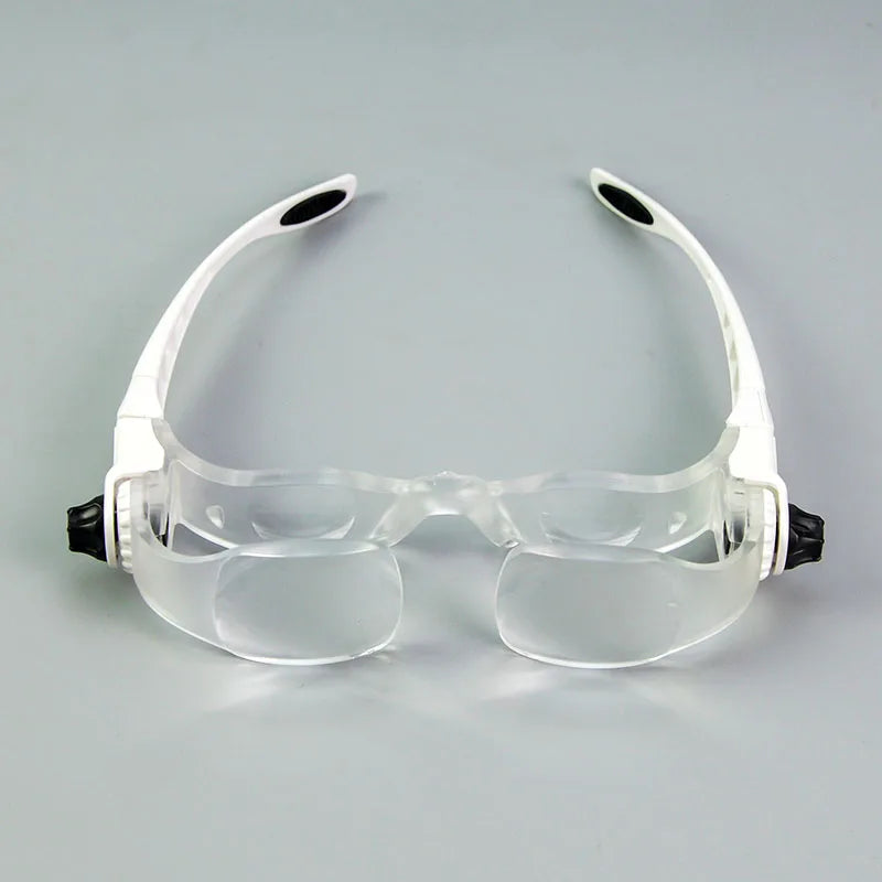 Zoom Mobile Phone Glasses Magnifying Glass Cellphone Screen Wearing Magnifier with Phone Holder