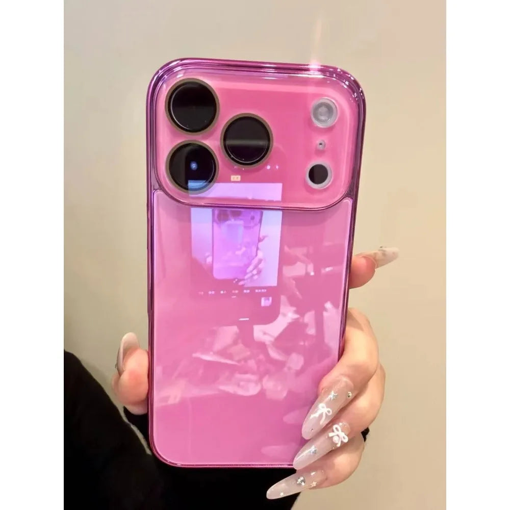 Luxury Tempered Glass Camera Protection Case for iPhone 17 16 15 14 13 12 11 Pro Max Plating Bumper Shockproof Hard Back Cover