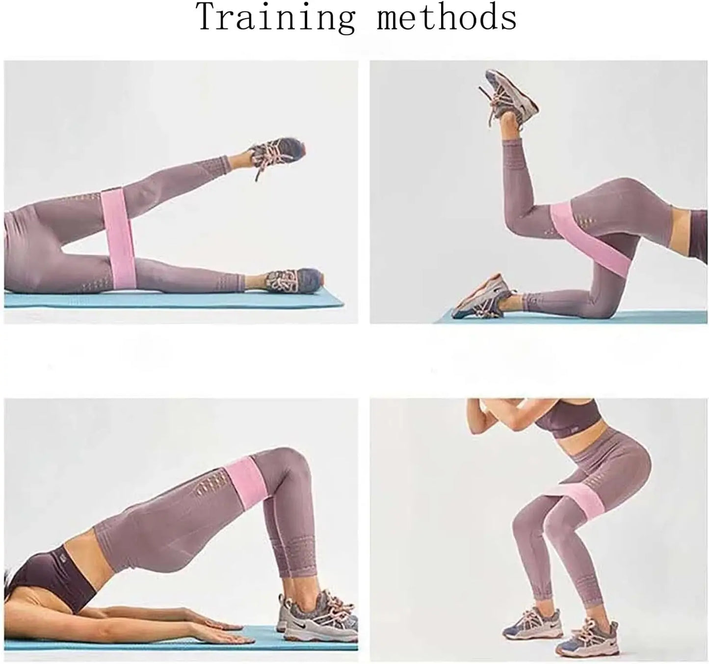 Resistance Bands, Exercise Workout Bands for Women and Men, 3 Set of Stretch Bands for Booty Legs, Pilates Flexbands
