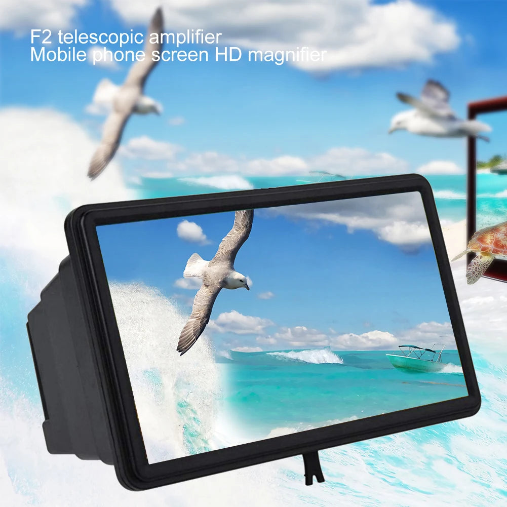 3D Mobile Phone Screen Magnifier Stereoscopic HD Amplifying Stand Movie Video Desktop Smartphone Amplifier Universal Amplifier