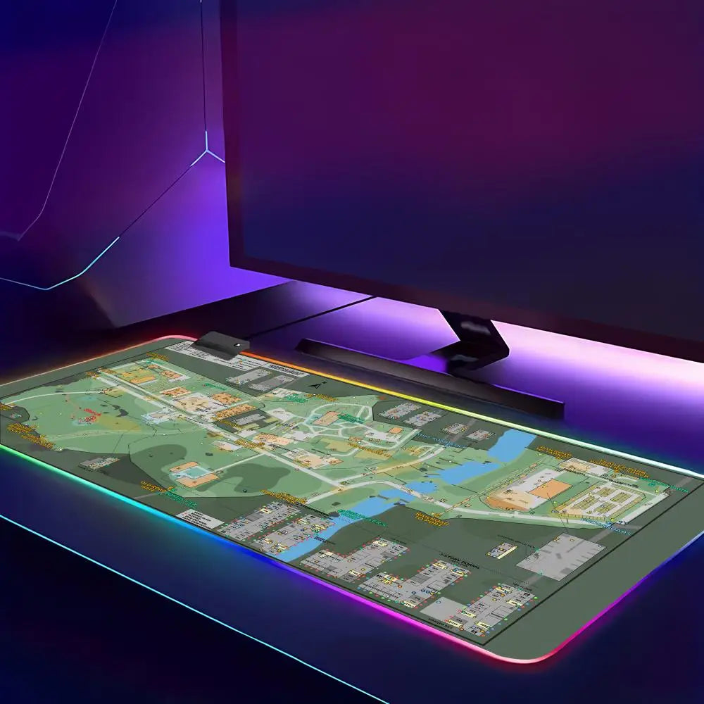 Escape from Tarkov Mouse Pad Animation Games Beautiful RGB Gaming Gamer Large LED Light XXL MousePads Computer Non-slip Decor