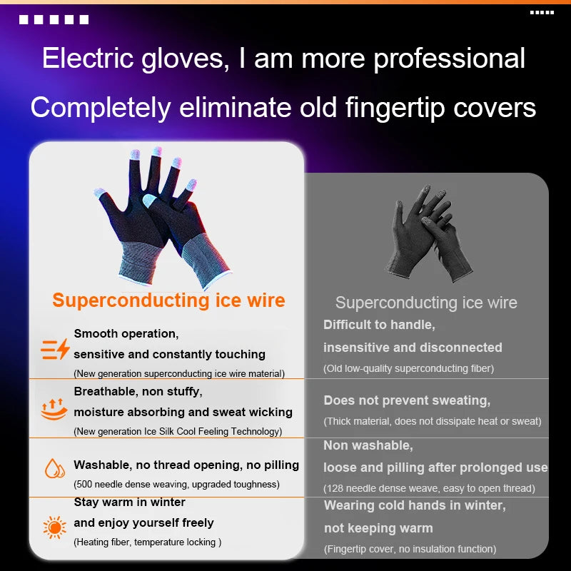 1 Pair Touch Screen Gloves Highly Sensitive Game Playing Gloves Anti-Sweat Breathable for PUBG E-Sports Sara Gaming Gloves