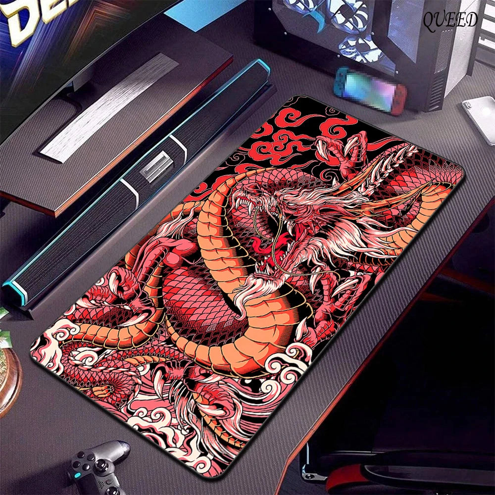 Gaming Mouse Pad Large Dragon Gamer Mousepad Computer Gaming Table Carpet Desk Mat XXL 800x300mm Mouse Mat Rubber Keyboard Pads