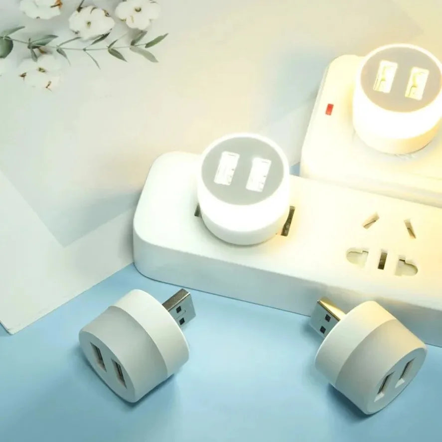 LED USB Book Lamp USB Light Eye Protection Reading Light Computer Reading Lamp Mobile Power Charging Book Lamps Mini Night Light