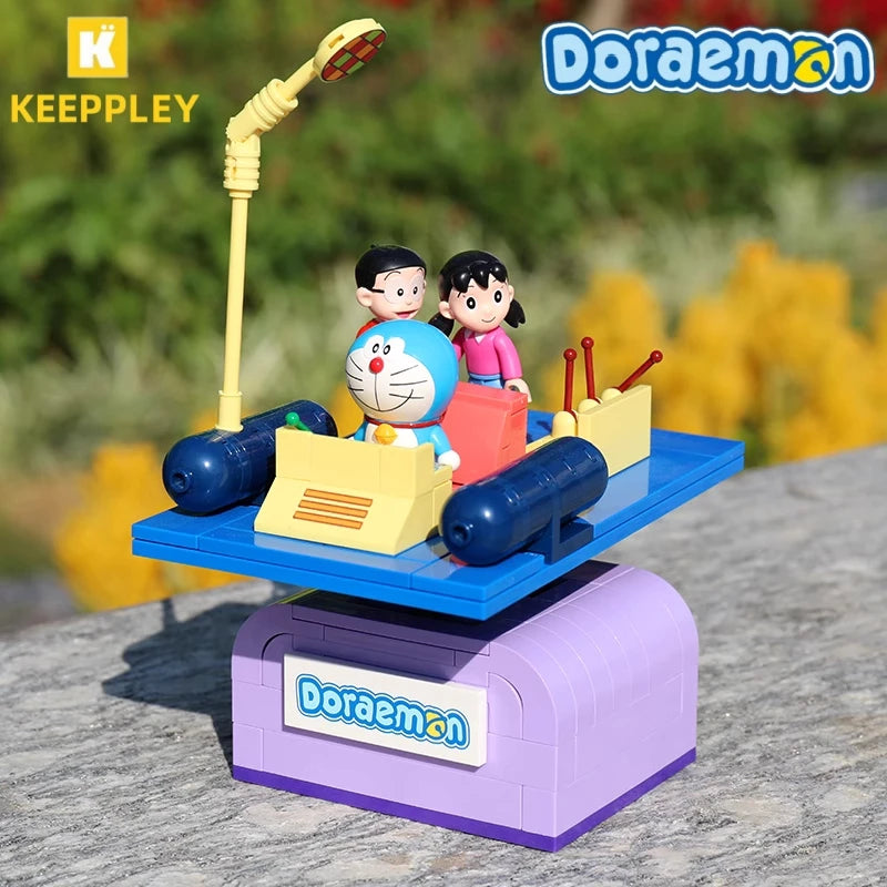 Keeppley Building Blocks Animation Doraemon Nobita's Room Cement Bottom Model Ornaments Puzzle Splicing Toy Collection Gift