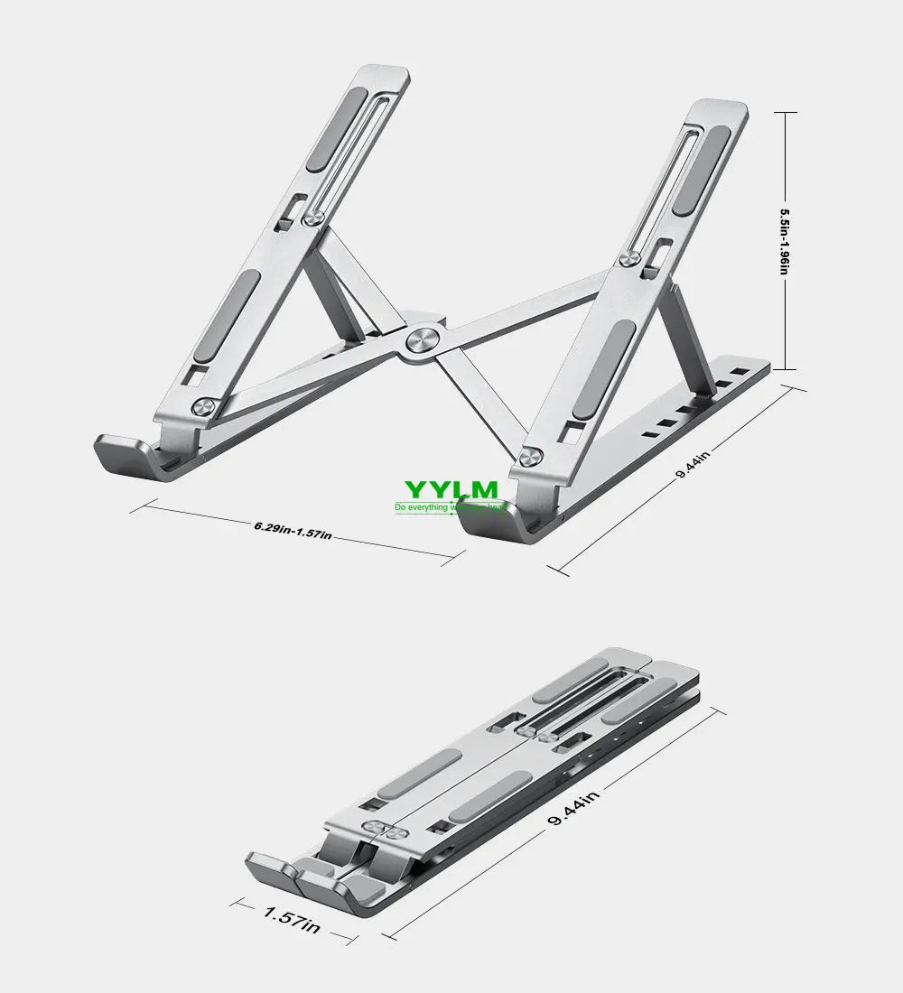 Foldable Laptop Stand Aluminium Notebook Stand Portable Laptop Holder Tablet Stand Computer Support For MacBook Air Pro ipad